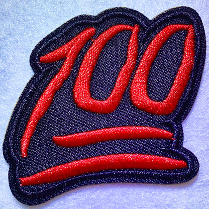 100% Symbol Iron on Patch