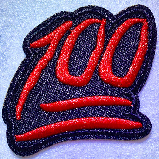 100% Symbol Iron on Patch