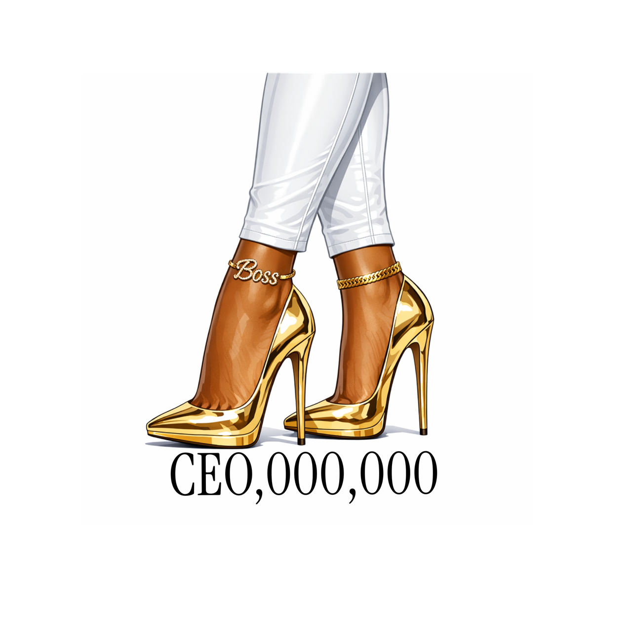CEO Boss Walking In Success Pre-Sized Sublimation Transfer Print (GS)