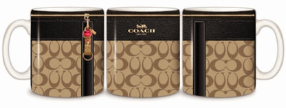 Luxury Designed 11oz. Coffee Cup Sublimation 3.6in x 9.4in Prints 3ct