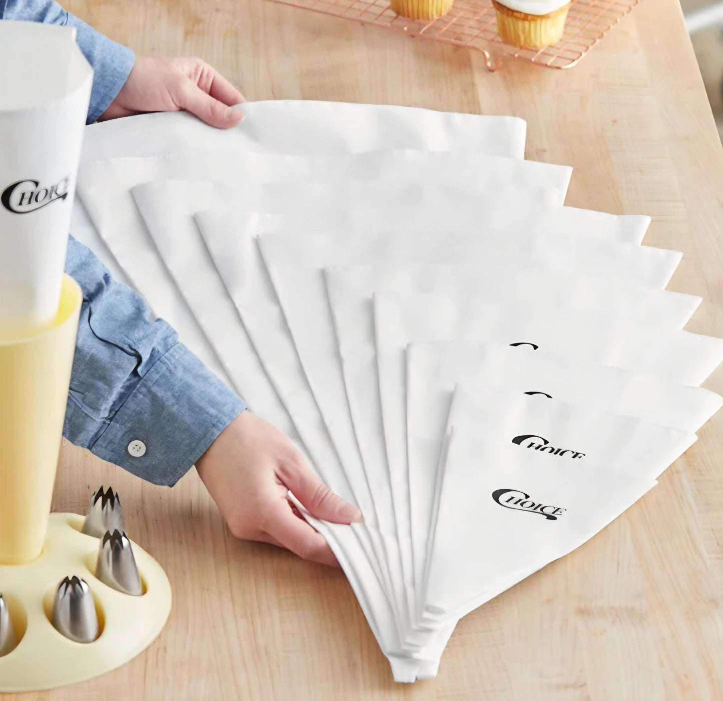 Choice Brand Reusable Plastic Coated Canvas Pastry Bags