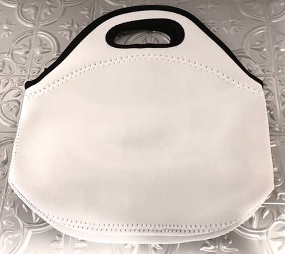 2ct Blank Neoprene Double Sided Sublimation Lunch Bags 11.8x11.8x6.3