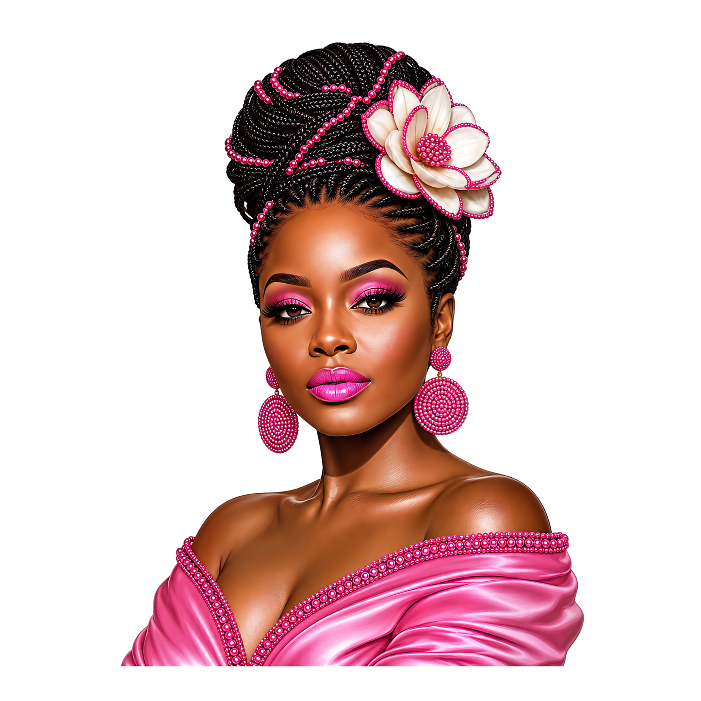 African American Shades of Beauty  Pre-Sized Sublimation Transfer Prints 6 Choices