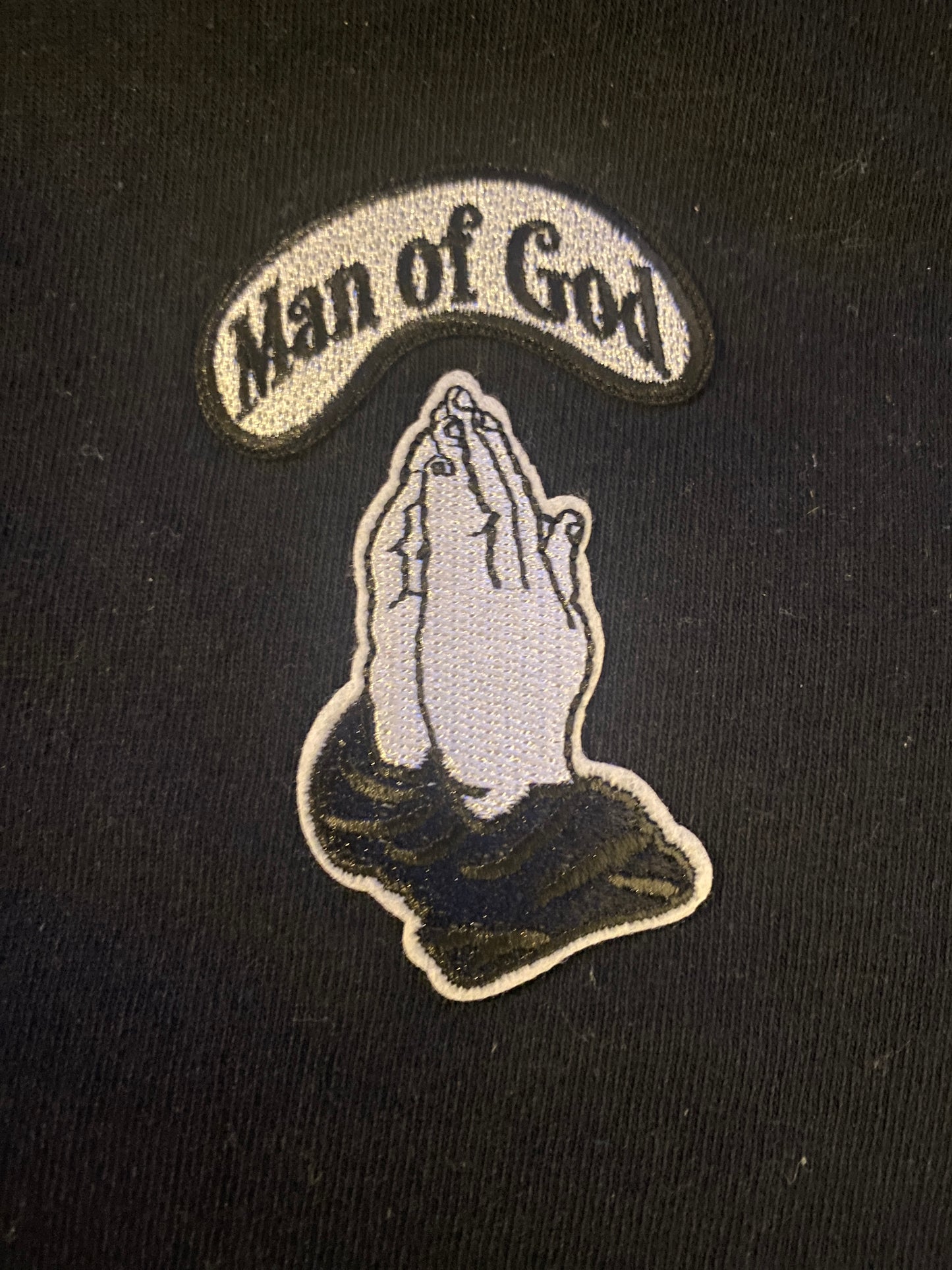 Praying Hands Iron on Patch 4pc pkg