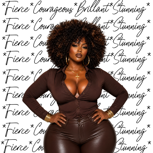 Foxy Brown-WA01 Pre-Sized Sublimation Transfer Print