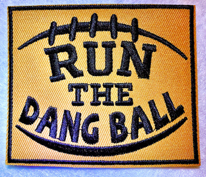 Run the Dang Ball Iron on Patch