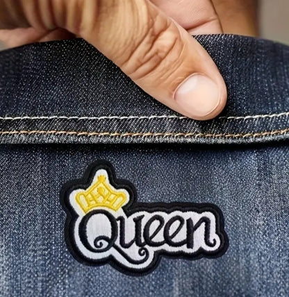 Queens Crown Iron on Patch