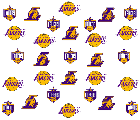 Lakers Basketball Sports Pattern Digital Art Product