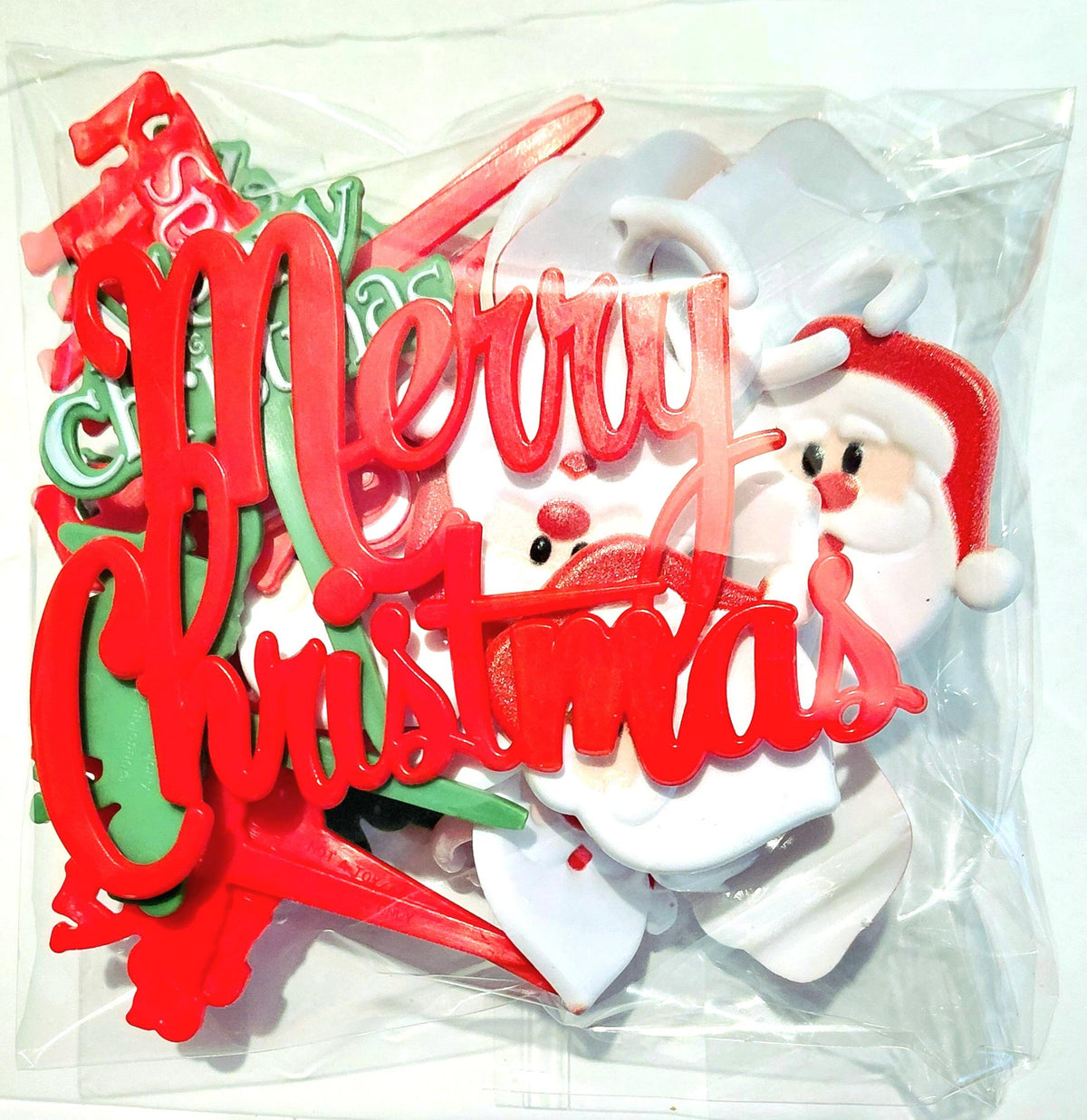 Season Greetings Cupcake & Cake Layon Decorations 25pc Set