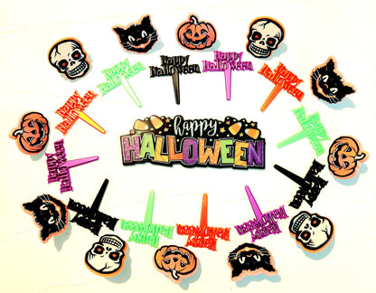 Halloween Layon & Cupcake Decoration Bundle 25pc Set