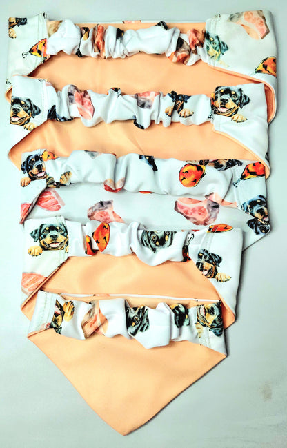 Handmade Scrunchie Dog Bandanas