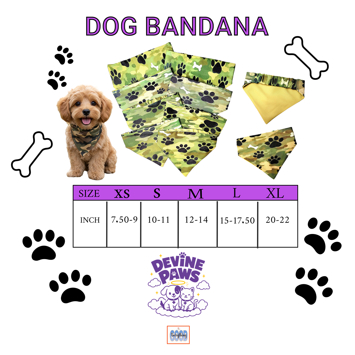 Handmade Scrunchie Dog Bandanas