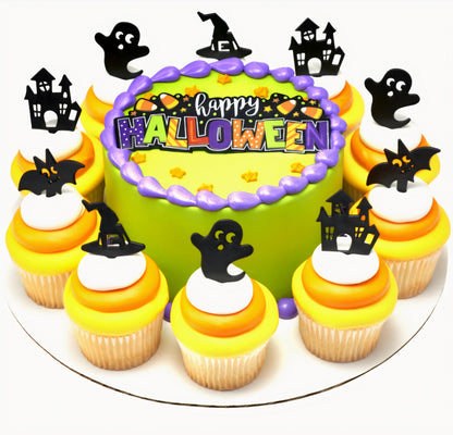 Halloween Layon & Cupcake Decoration Bundle 25pc Set